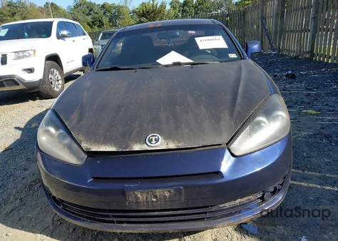 2007 Hyundai Tiburon Gs z USA, uszkodzony, nr VIN KMHHM66D87U244174